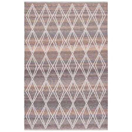 Safavieh 4 x 6 ft. Kilim Hand Woven Rectangle Area Rug Brown & Grey KLM327T-4